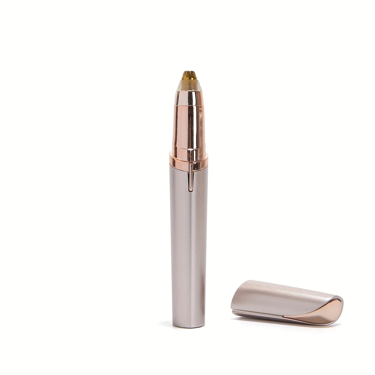 USB Rechargeable Eyebrow Trimmer for Women with LED Light, Painless Precision Hair Removal Pen for Face & Lip