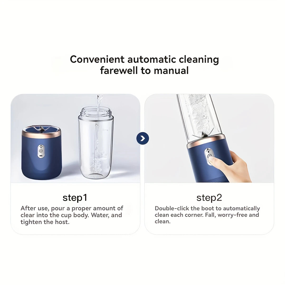 New Multifunctional Portable Juicer | 2-in-1 Blender and Juicer | 6 Blades & 2 Cups