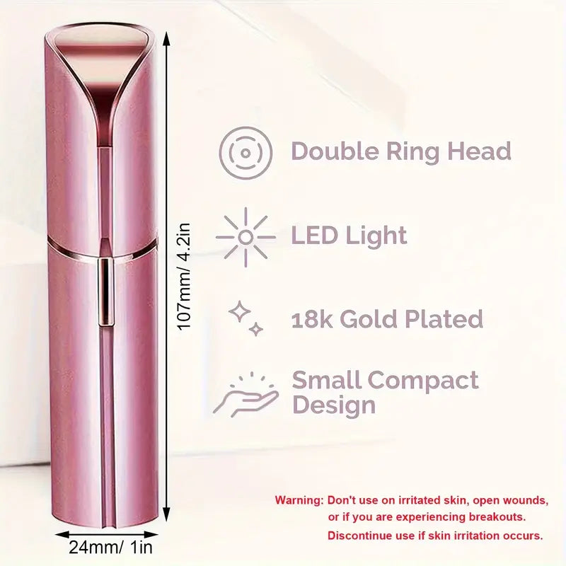 Rechargeable USB Powered Facial Hair Trimmer, Electric Epilator, Small Face Shaver, Women'S Epilator, Mustache Trimmer, Nickel